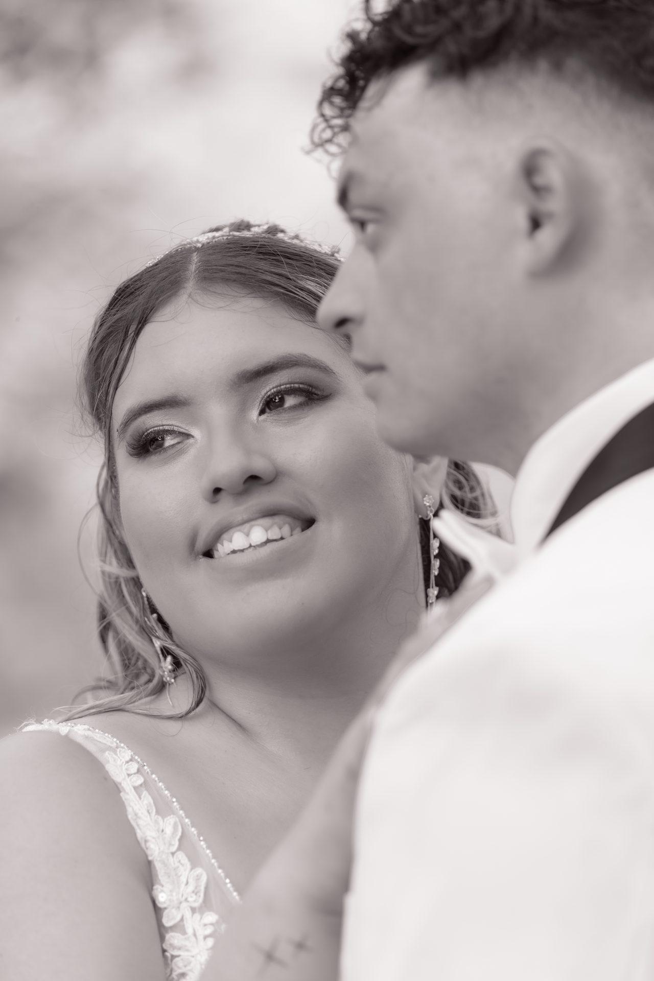 Videography hero: cinema camera on gimbal following couple during first dance