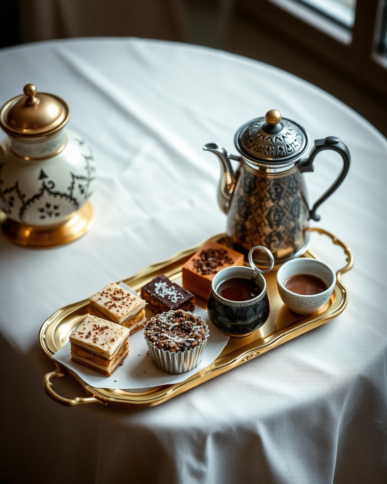 Bridal suite calm morning-of, coffee and steamed dresses